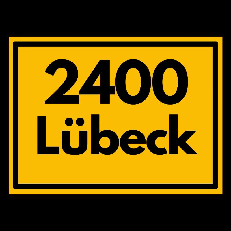 OLD POSTCODE POSTCODE RETRO 2400 LÜBECK HANSEPERLE