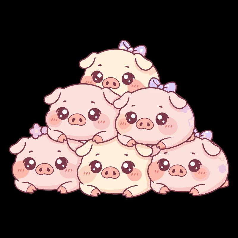 Pyramide de cochons câlins