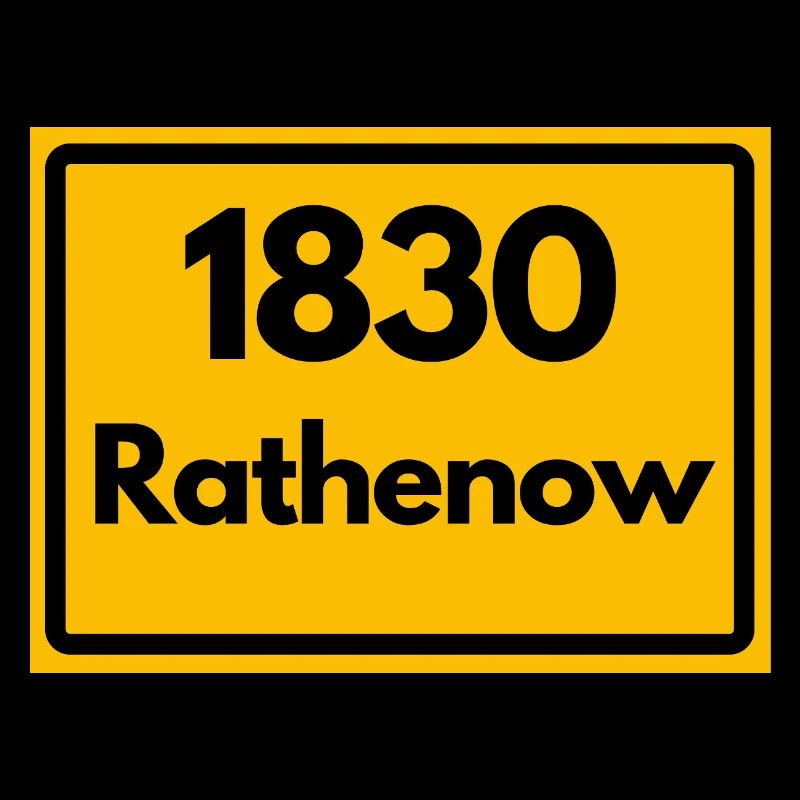 OLD POSTCODE ZIP CODE RETRO 1830 RATHENOW HEIMAT