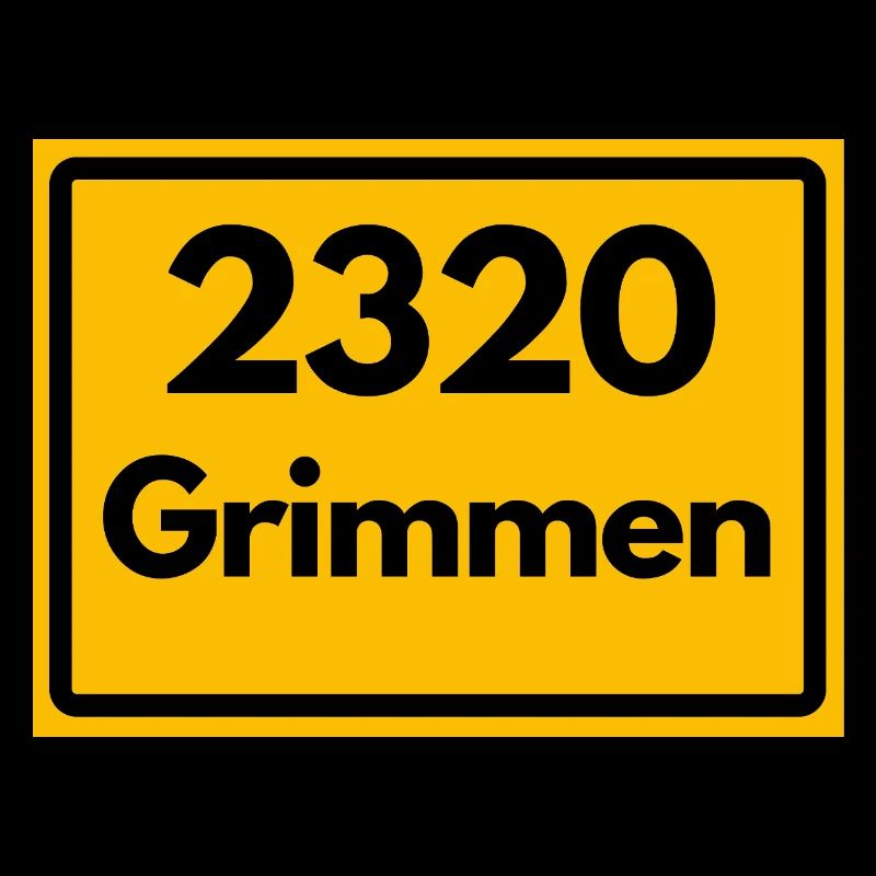 ANCIEN CODE POSTAL RÉTRO 2320 GRIMMEN HEIMAT