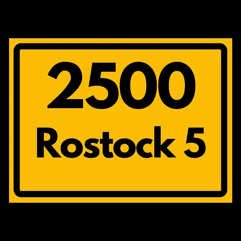 OLD POSTCODE POSTCODE RETRO 2500 ROSTOCK 5 HEIMAT