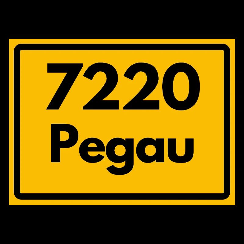 OLD POSTCODE 7220 PEGAU HEIMATSTOLZ SAXONY