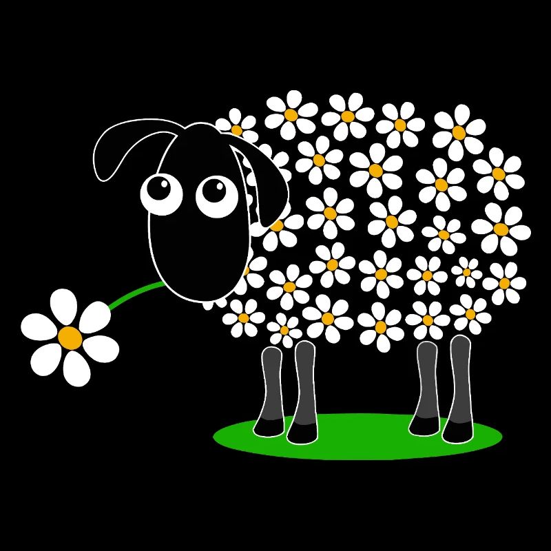 Daisy Parade Schaf-Cartoon