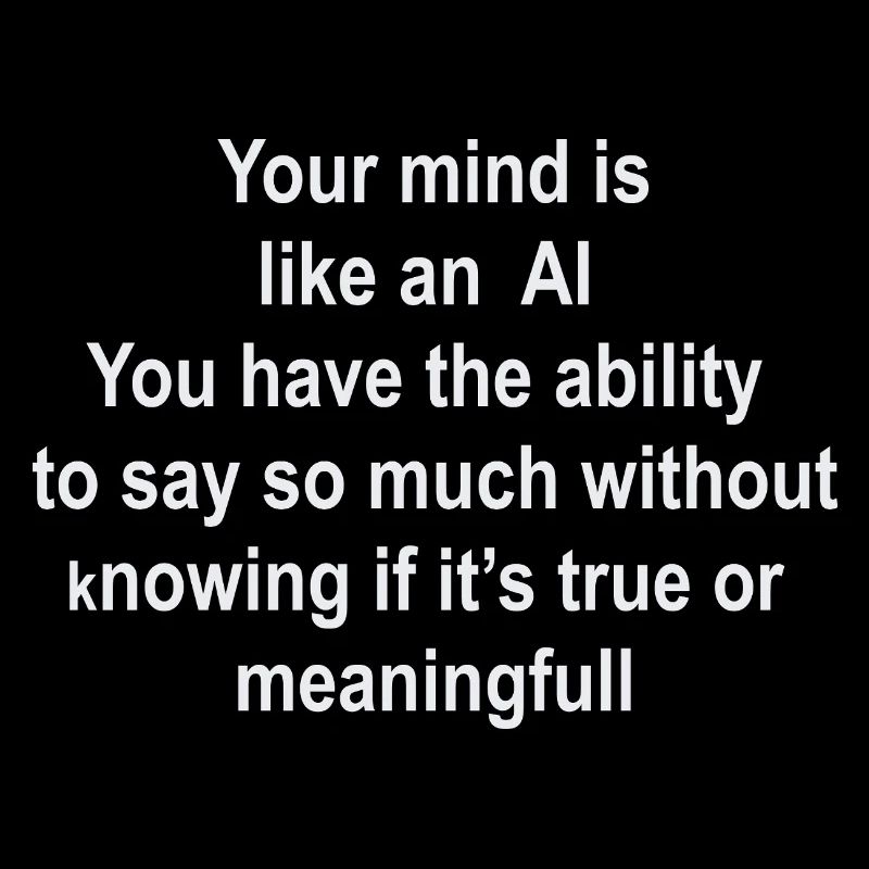 Brain as AI: Words without Value