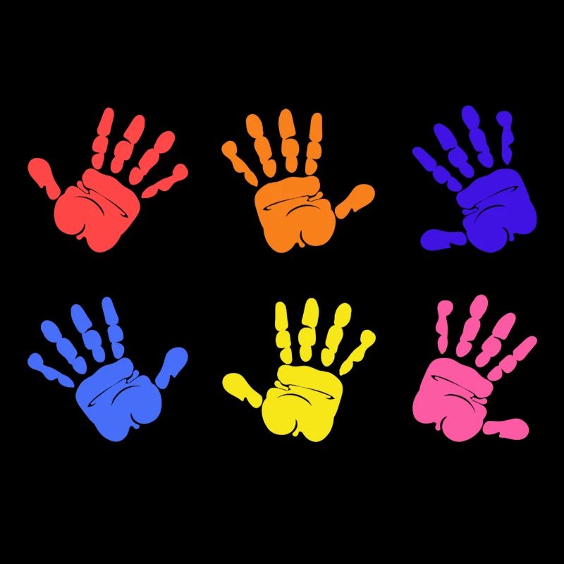 Empreintes de mains sur l’autisme