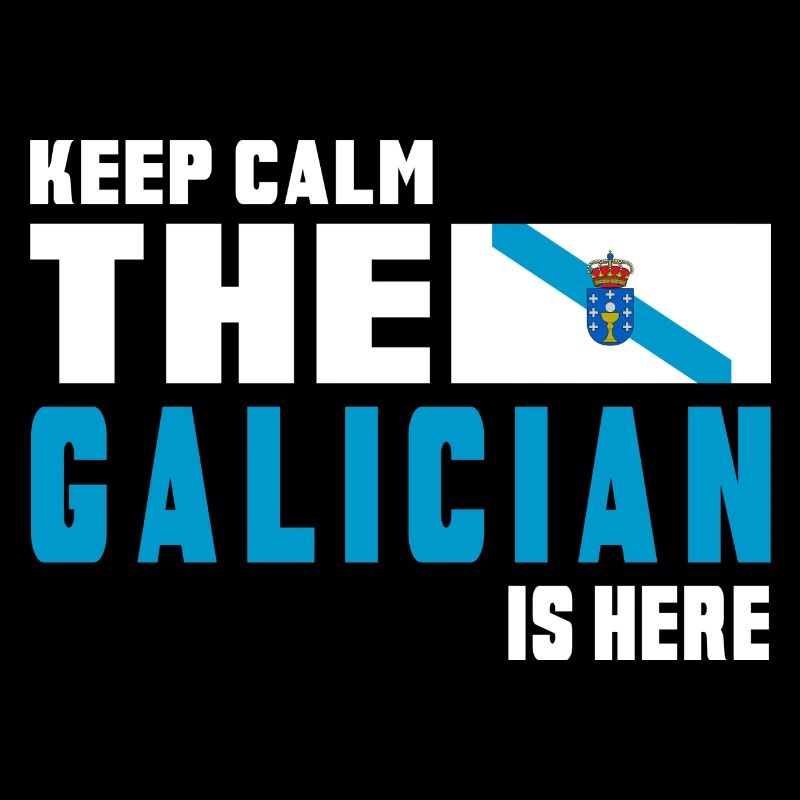 keep calm Galicia flags design