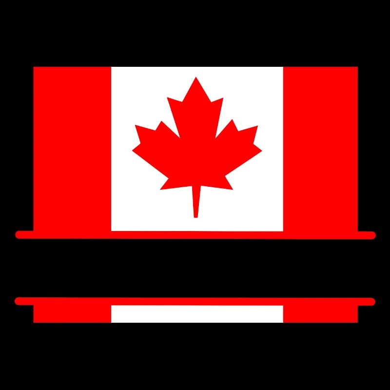 Flag Canada with maple leaf space for text