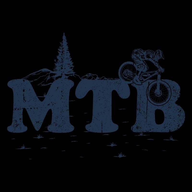 Silhouette de sentier VTT