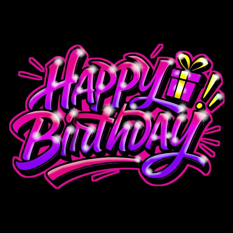 Happy Birthday Graffiti Gift