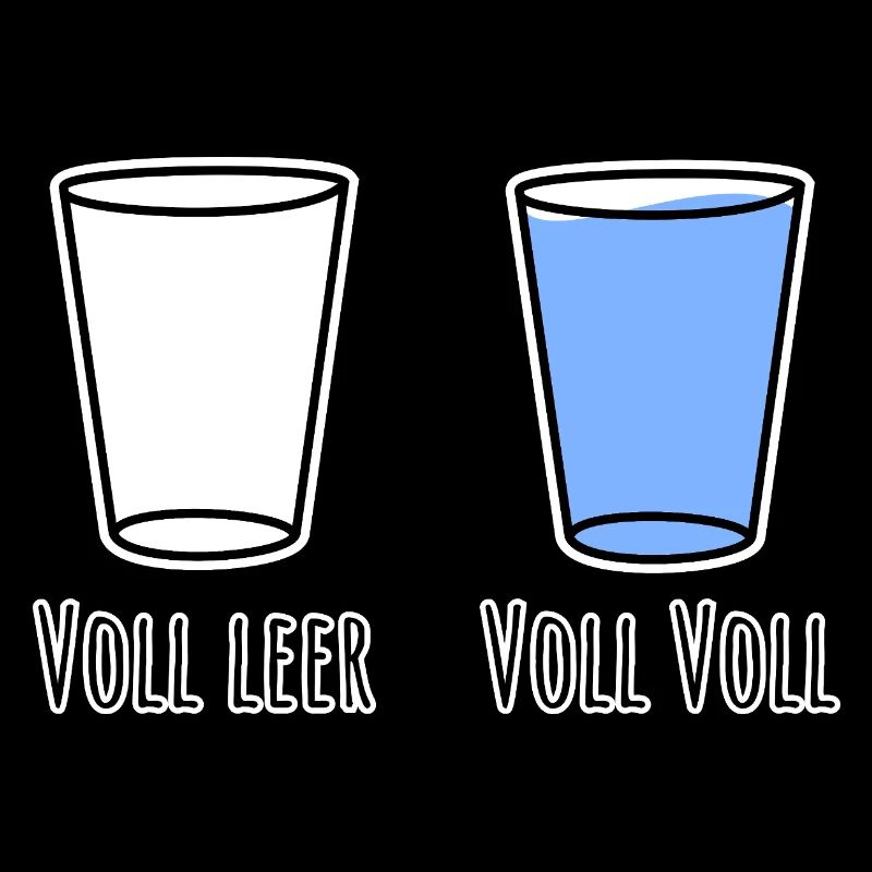 Completely empty and fully full! Full German language!