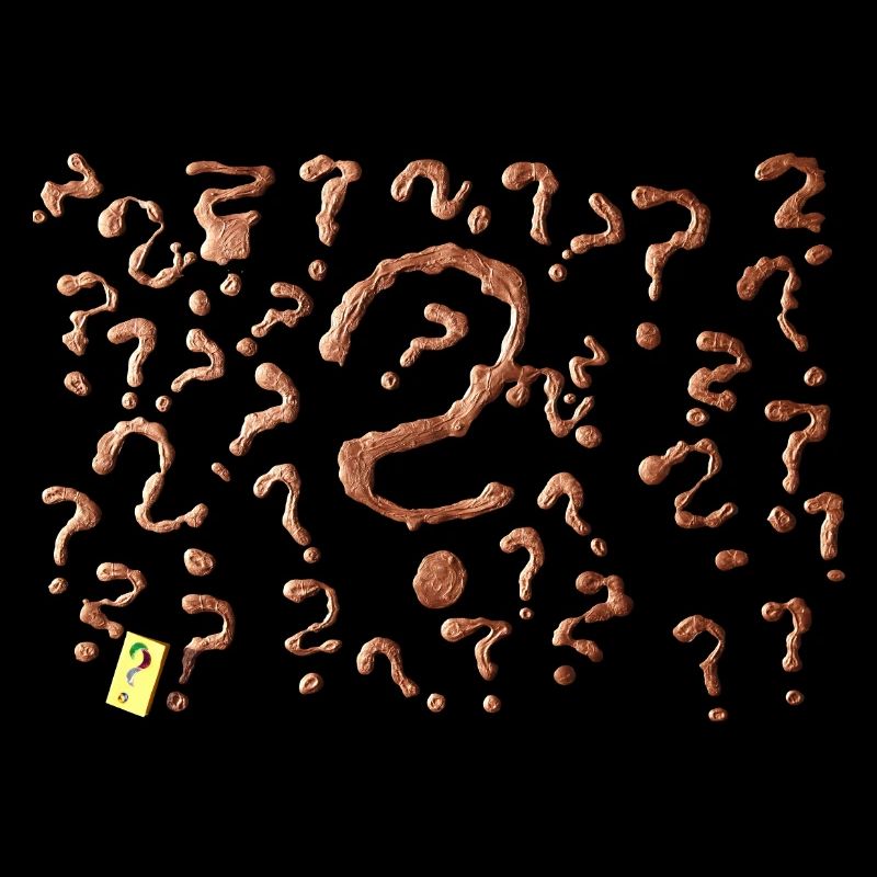 De nombreuses œuvres d’art avec points d’interrogation