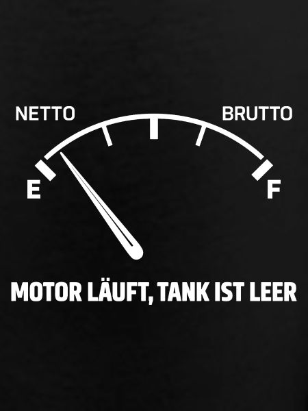 Engine runs tank empty