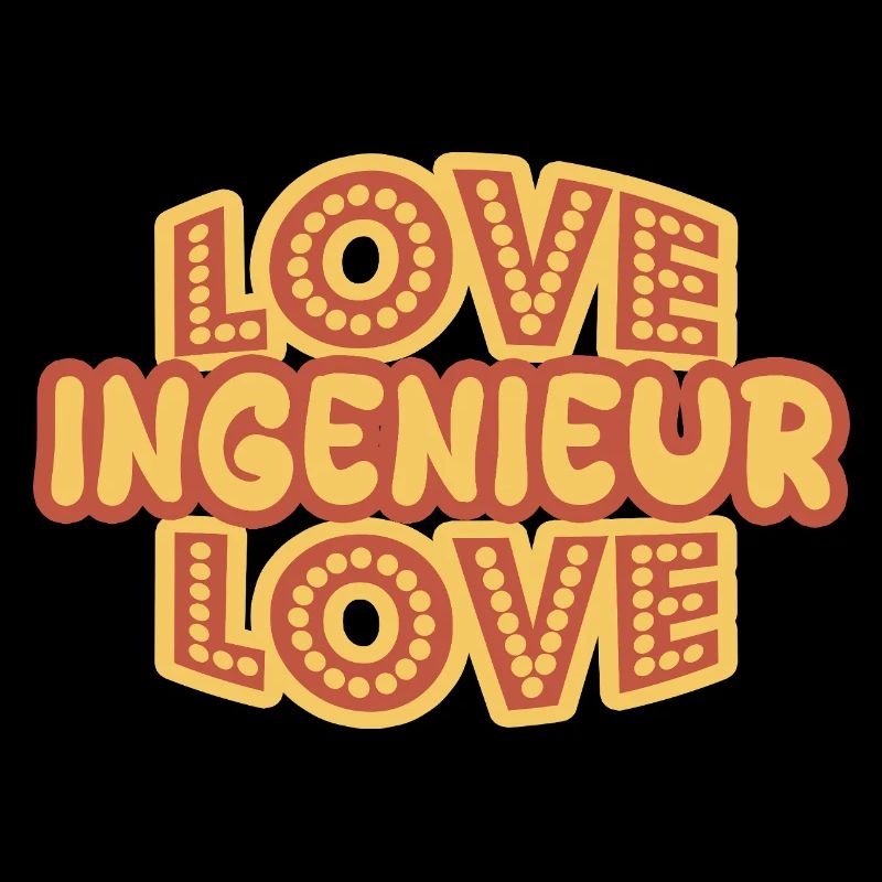 Love Engineer Adore Retro Typer