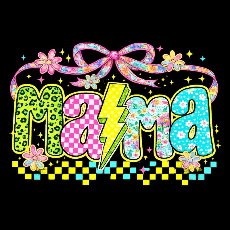 Mama Retro Flashy | Neon-Stil Muttertag