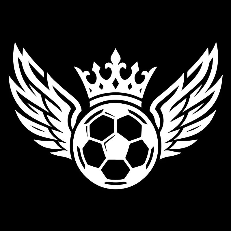 Fussball Krone Flügel