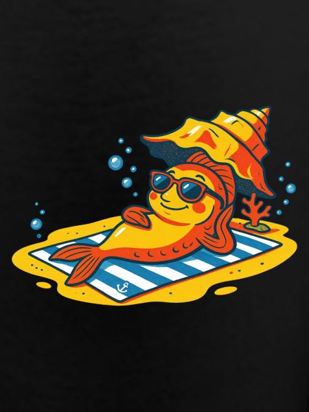 Fish sunbathing