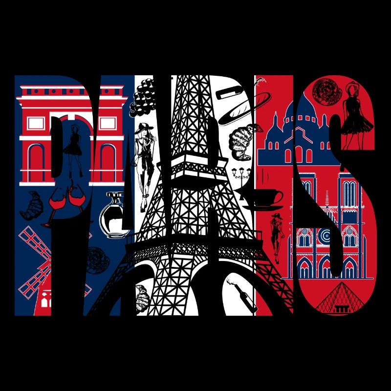 Collage Paris Eiffeltour