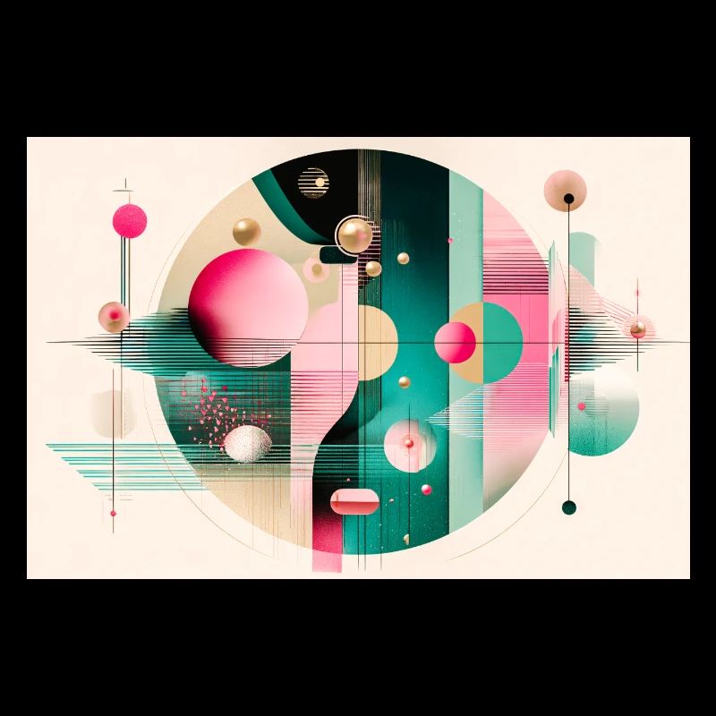 Abstract composition with chromatic flight