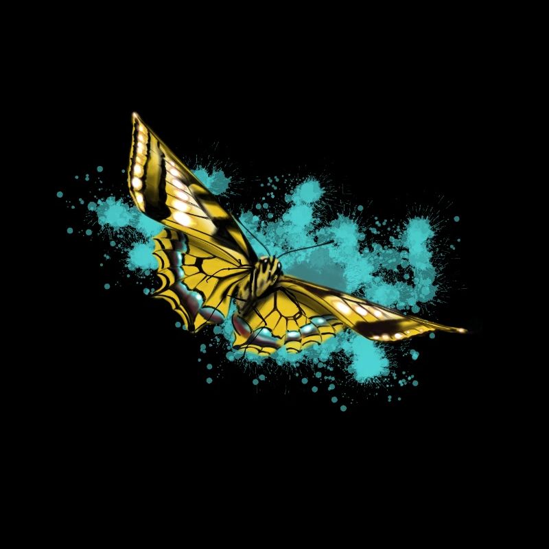 Yellow Butterfly Splash
