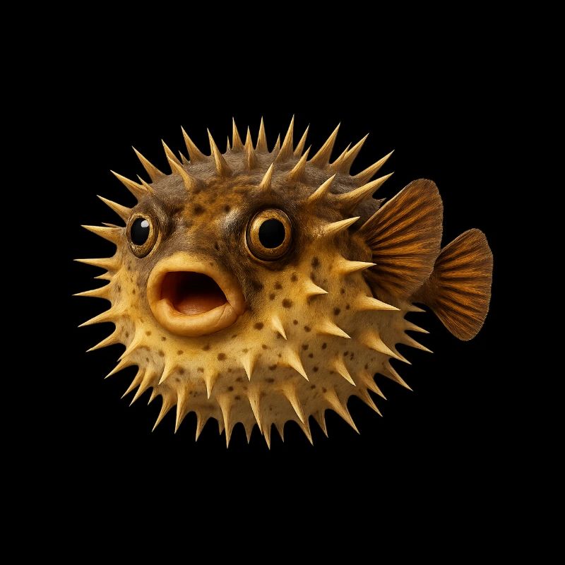 Spiny Fish Underwater Pattern