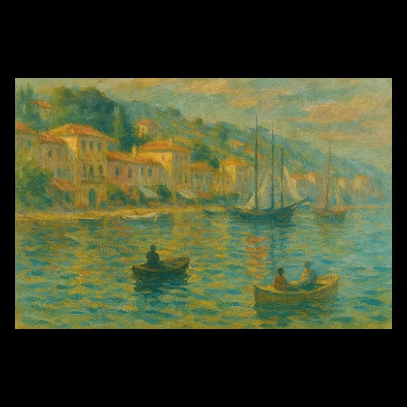 Harbour impression lumière du soir