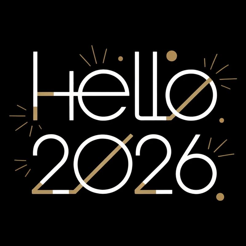 Hello 2026 Fireworks