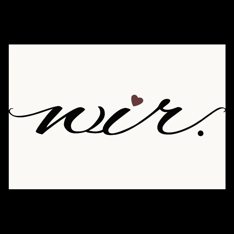 we. – modern love statement shirt