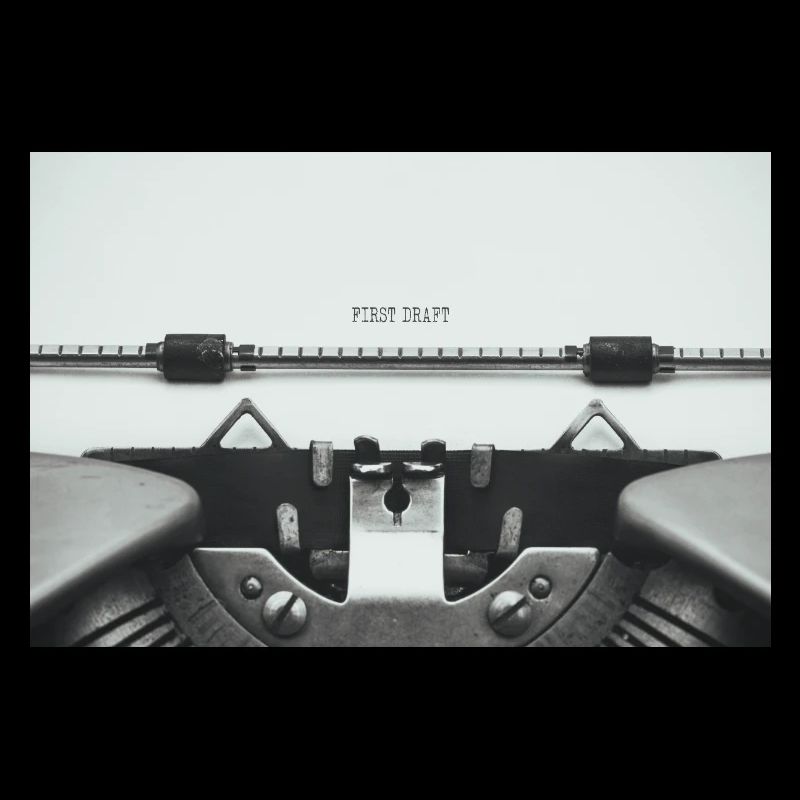 Conception d’affiche d’une première machine à écrire