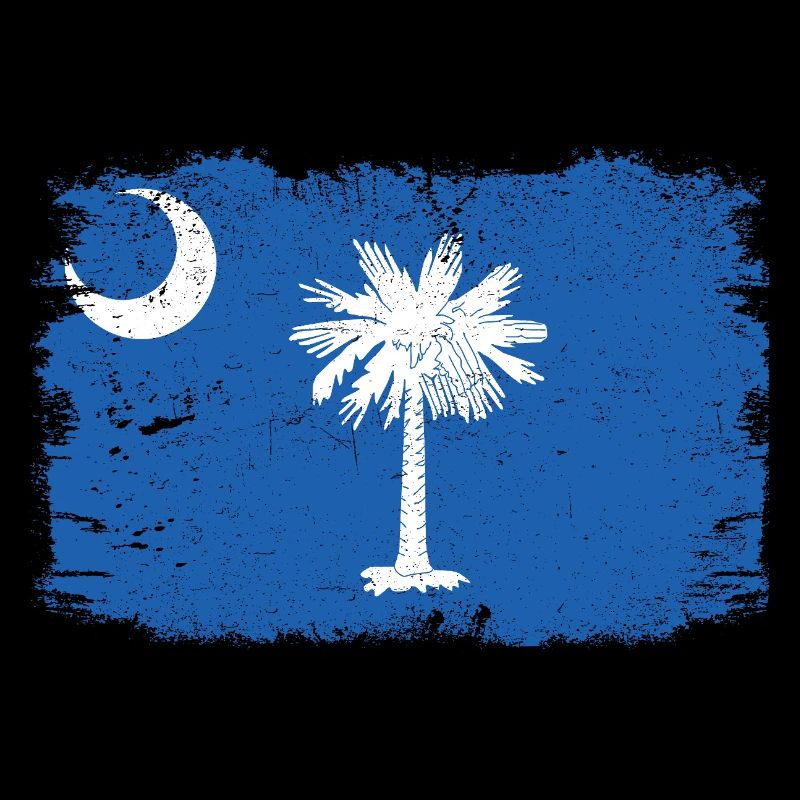 Drapeau de Caroline du Sud vieilli