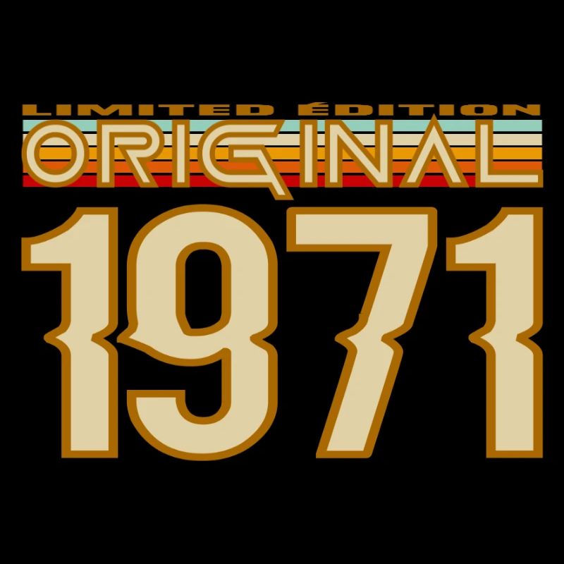 Originale Retro-Typografie von 1971