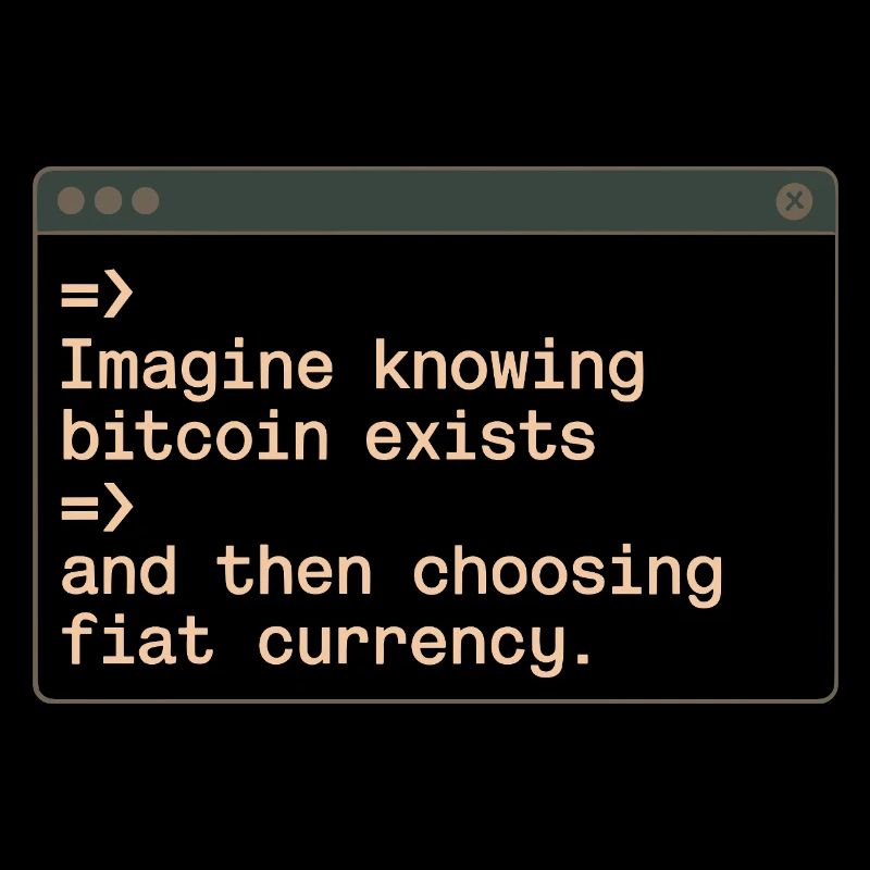 Bitcoin Imaginez savoir que Bitcoin existe crypto BTC