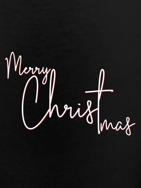 Crimson Script Merry Christmas