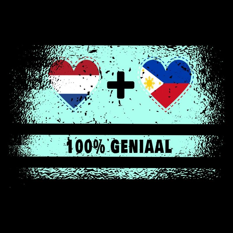 Philippines et Pays-Bas Drapeau 100% Genius