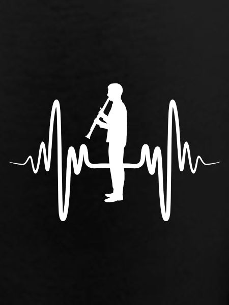 Funny clarinet player