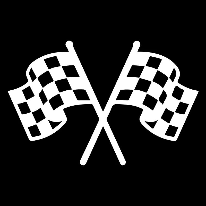 Icône du drapeau de course