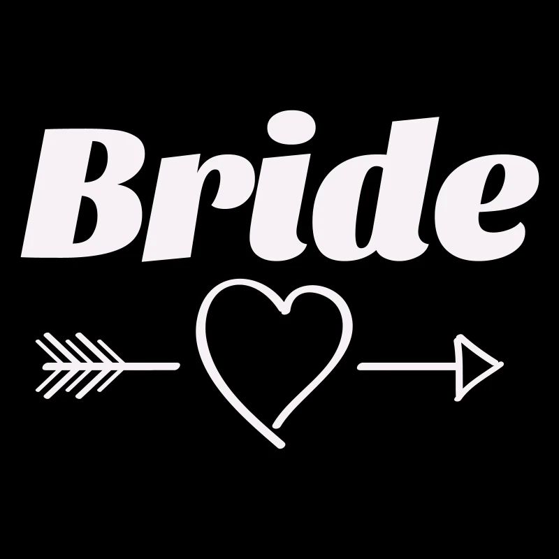 Conception de flèche de coeur de mariée