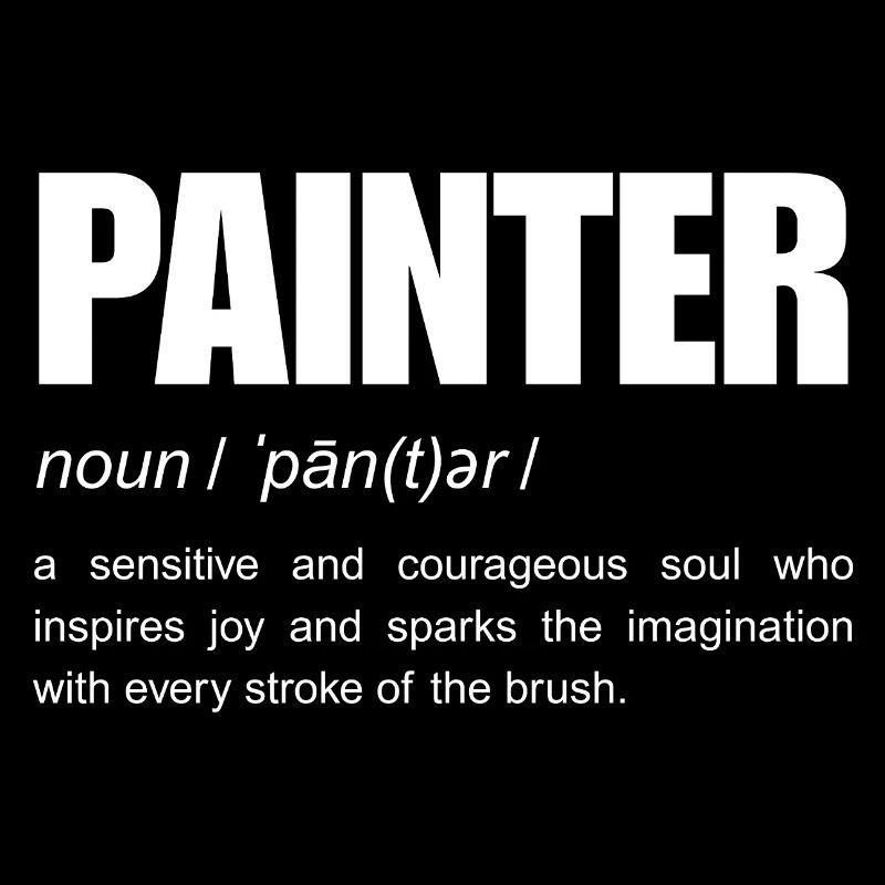 Maler-Definition eines lustigen Substantivs