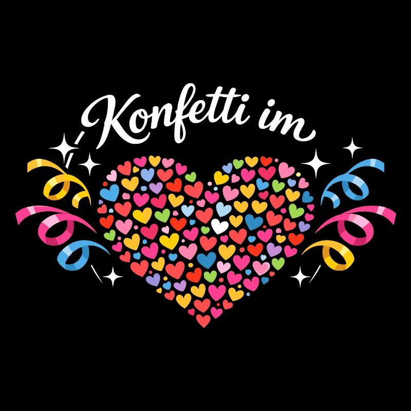 Konfetti Herz Geburtstag Geschenkidee