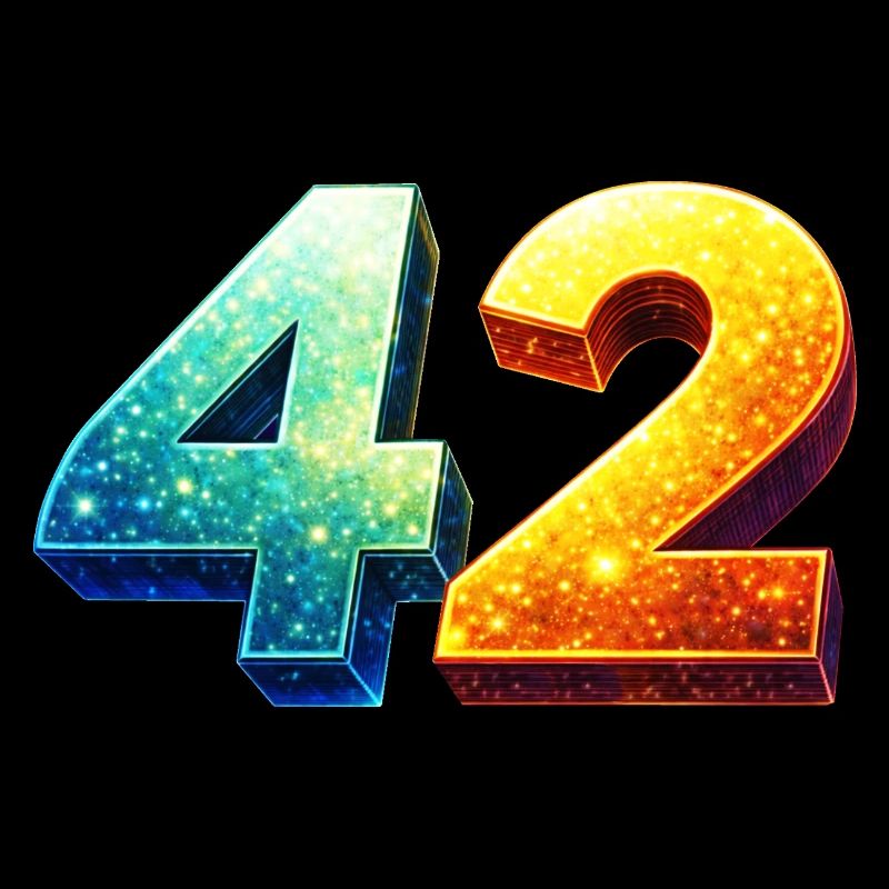 42 Cosmic Number – Design de nerds et science-fiction