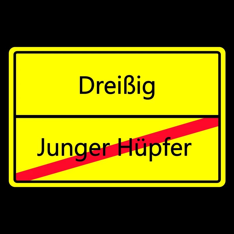 Warnschild Humor: Junger Hüpfler