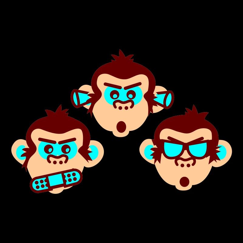 three wise monkeys