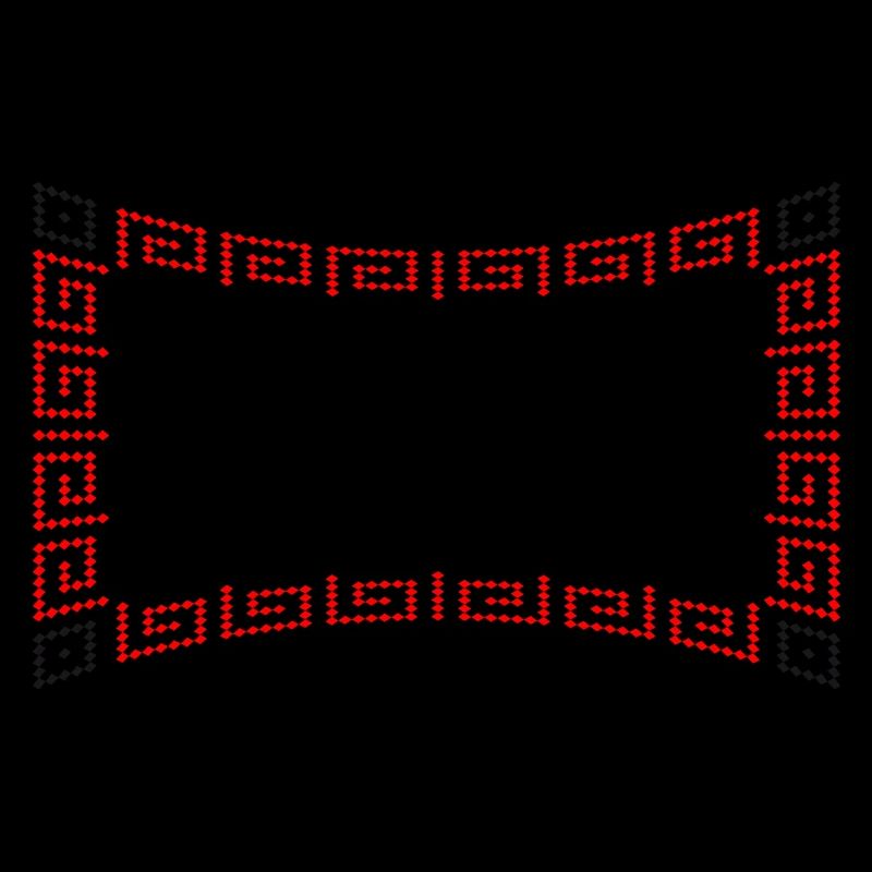 Frame pattern red