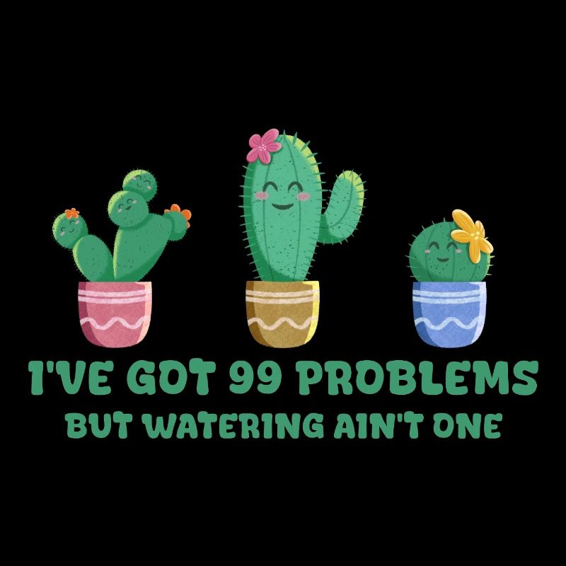 Cute cactus without problems