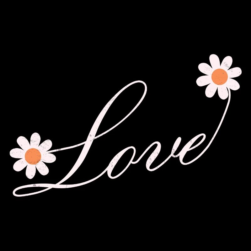 Floral Love Script Design