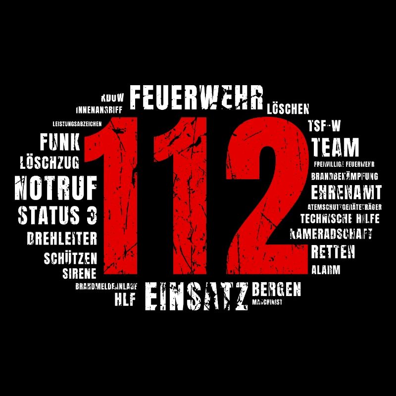 Fire Brigade 112 Word Cloud – Blue Light Deployment