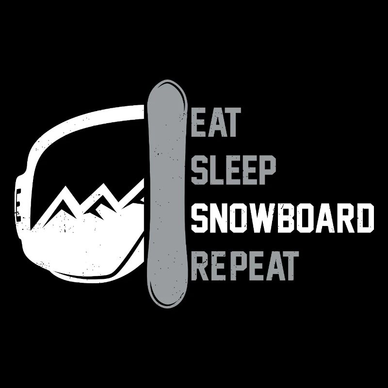 Snowboarder Manger Sleep Snowboard