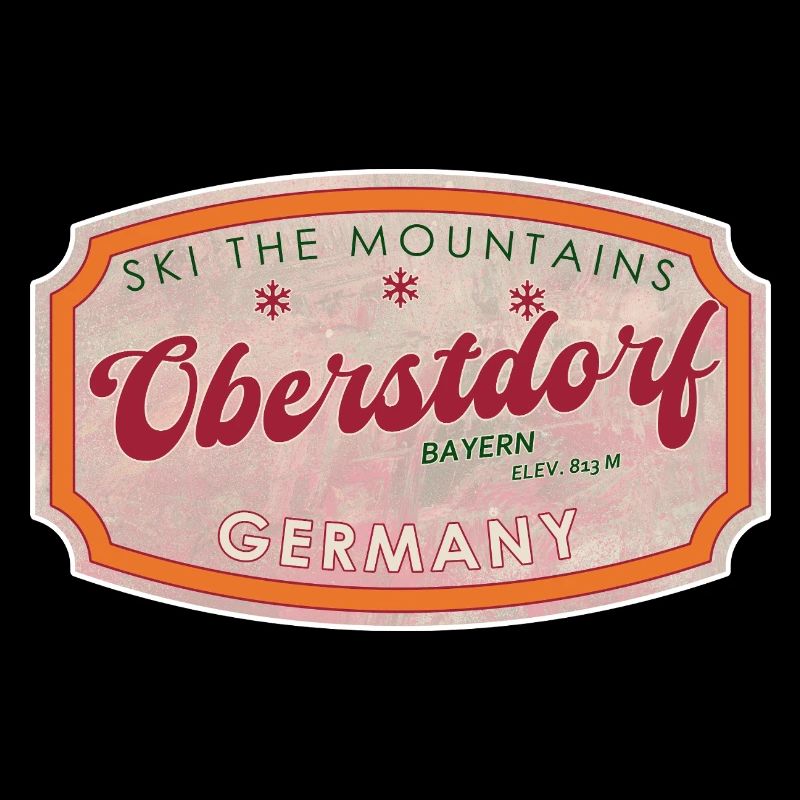 Oberstdorf Bavière Rétro Ski