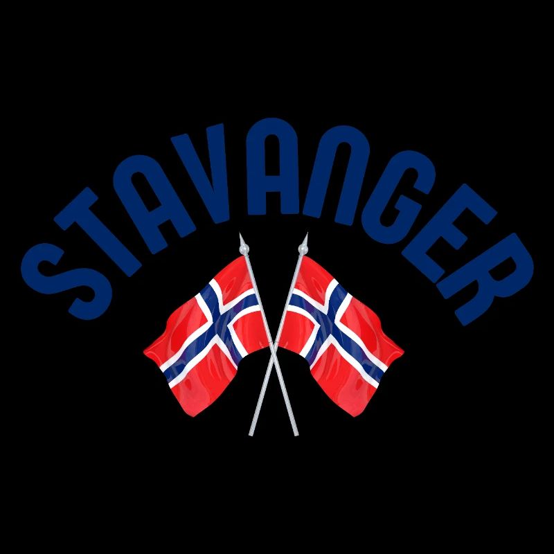 Drapeaux de Norvège de Stavanger