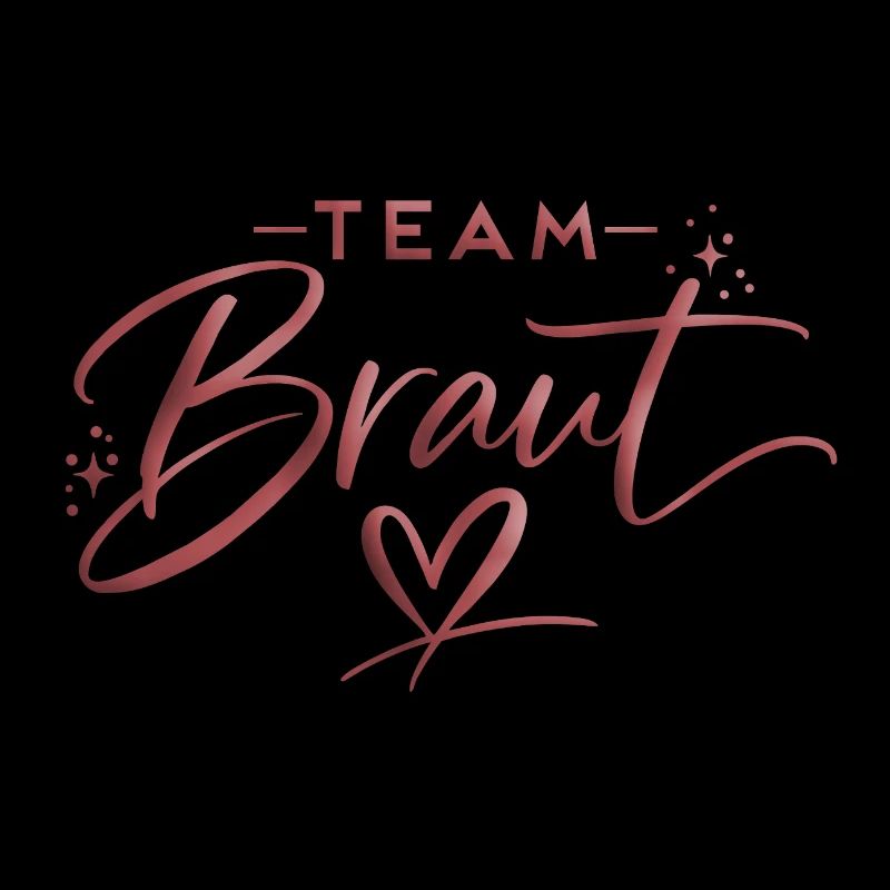 Team Braut Script mit Herzlogo