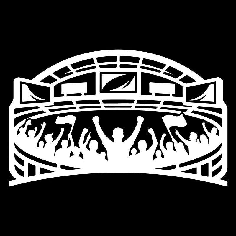 Stadium Fans Silhouette